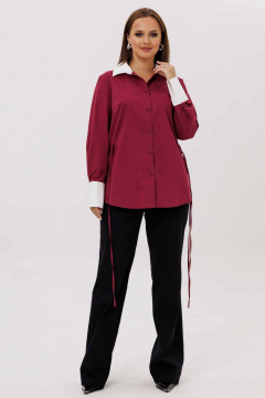 Блуза Mislana 1240 бордо - фото 1
