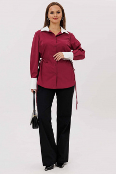 Блуза Mislana 1240 бордо - фото 2