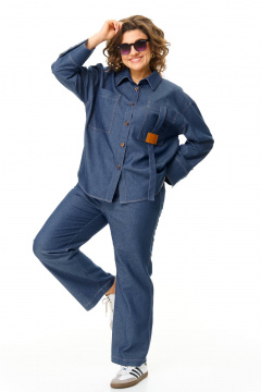 Брюки, рубашка Karina deLux M-1371 темно-синий - фото 2