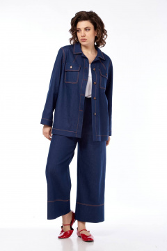 Брюки, рубашка, топ Karina deLux M-1339 деним - фото 5