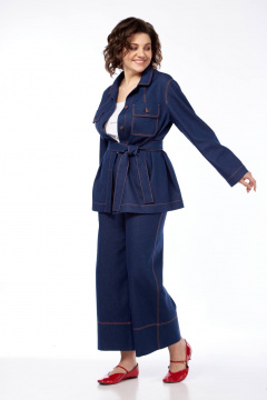 Брюки, рубашка, топ Karina deLux M-1339 деним - фото 1