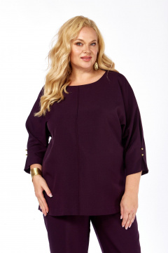 Блуза, брюки СиБон 0371 баклажан - фото 2