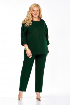 Блуза, брюки СиБон 0371 ель - фото 1