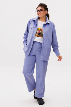 Брюки, рубашка Anelli 1640 лаванда - фото 1