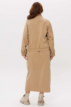 Бомбер, юбка Mislana 1266 бежевый - фото 5