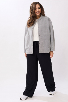 Жакет Mislana 1975 серый - фото 3