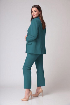 Костюм из текстиля с жакетом и брюками прямого кроя ALEZA 1173.3 - фото 3