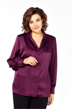 Блуза Элль-стиль 2404/1а бордо - фото 5