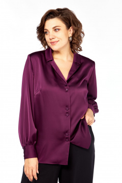 Блуза Элль-стиль 2404/1а бордо - фото 3