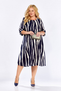 Платье Anastasia 1186.1 молочно-синий - фото 2