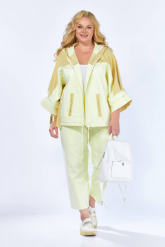 Блуза, брюки Anastasia 1223 светло-лимонный - фото 1