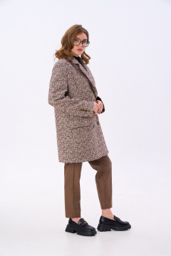 Брюки, жакет NikVa 947-2 песок и шоколад - фото 3