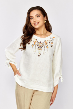 Блуза MALI 625-083 белый - фото 4