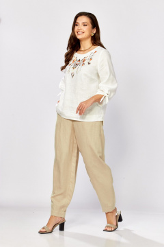 Блуза MALI 625-083 белый - фото 3