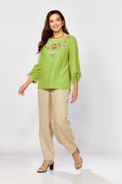 Блуза MALI 625-083 зеленый - фото 2