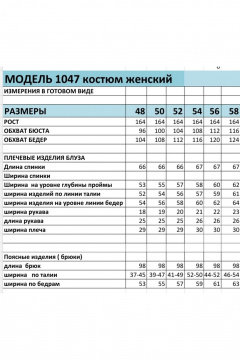 Блуза, брюки БагираАнТа 1047 кремовый - фото 3
