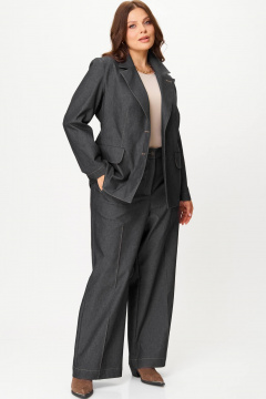 Брюки, жакет SOVA 11292 графит - фото 2