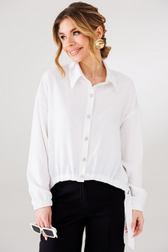 Блуза Faufilure C1763 белый - фото 2