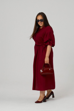 Платье ALIN 3001 бургунди - фото 5