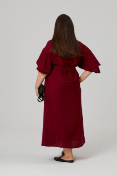 Платье ALIN 3001 бургунди - фото 4