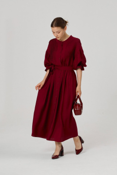Платье ALIN 3001 бургунди - фото 1