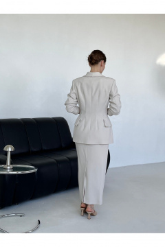 Жакет, юбка ALIN 6004 кремово-белый - фото 5