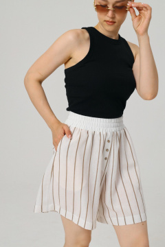 Шорты ALIN 4005 белый_в_полоску - фото 3