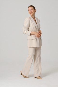 Брюки, жакет ALIN 6001 кремово-белый - фото 3