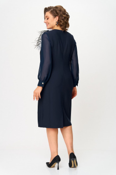 Платье ANASTASIA MAK 1274 темно-синий - фото 5