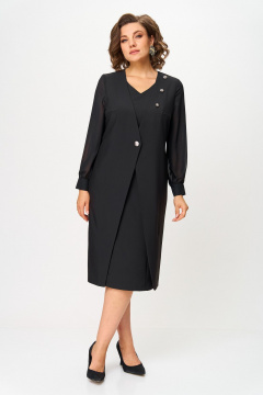 Платье ANASTASIA MAK 1274 черный - фото 5