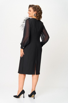 Платье ANASTASIA MAK 1274 черный - фото 3