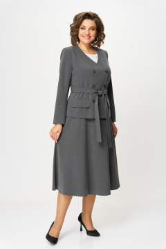 Жакет, юбка ANASTASIA MAK 749-А серый - фото 2