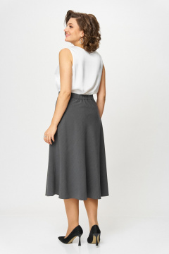 Жакет, юбка ANASTASIA MAK 749-А серый - фото 5