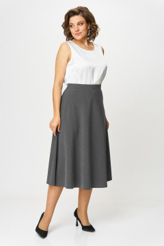 Жакет, юбка ANASTASIA MAK 749-А серый - фото 4