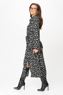 Платье Anastasia 1269 черно-белый - фото 5