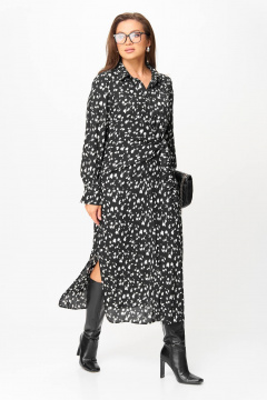 Платье Anastasia 1269 черно-белый - фото 4