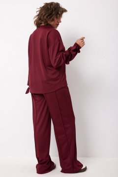 Брюки, свитшот BegiModa 3098 вишневый - фото 4
