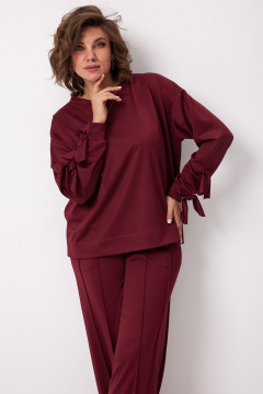 Брюки, свитшот BegiModa 3098 вишневый - фото 3