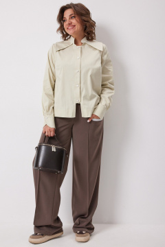 Блуза BegiModa 4135 зеленая_дыня - фото 2