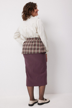 Юбка BegiModa 5016 виноградная_клетка - фото 5