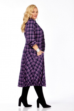 Платье Celentano lite 5056.2 сиреневая_клетка - фото 3