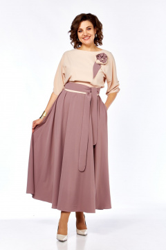 Платье Ольга Стиль С-912/1 бежевый - фото 2