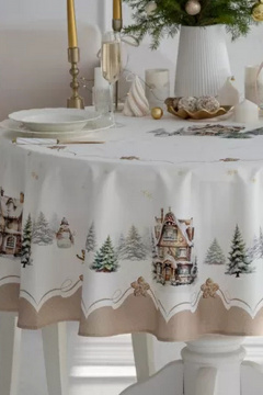 Скатерть белая текстиль хлопок для дома Listelle 515606 - фото 2