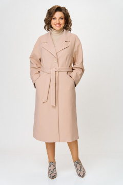 Пальто Koketka i K 1298-1 бежевый - фото 2
