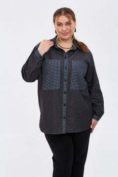 Рубашка Avenue 0341 черный - фото 1