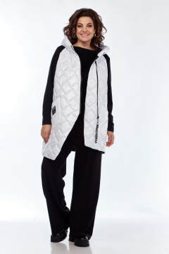 Брюки, джемпер, жилет Диомант 1995 белый-черный - фото 2
