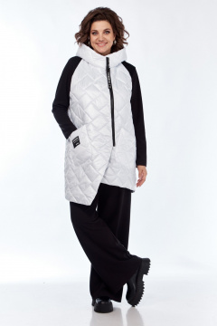 Брюки, джемпер, жилет Диомант 1995 белый-черный - фото 1