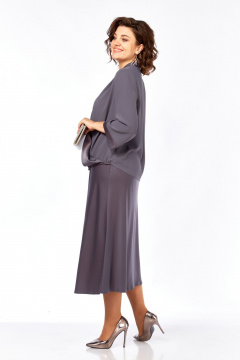 Блуза, юбка Диомант 2101 графит - фото 5