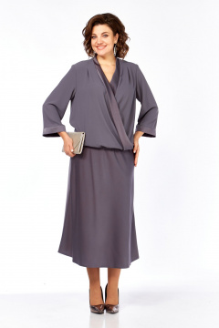 Блуза, юбка Диомант 2101 графит - фото 3