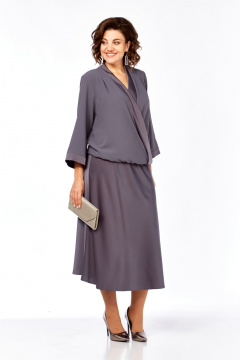 Блуза, юбка Диомант 2101 графит - фото 2